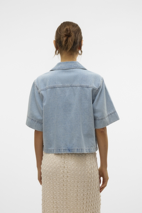 Vero Moda vmmary 2/4 v-neck dnm shirt si313